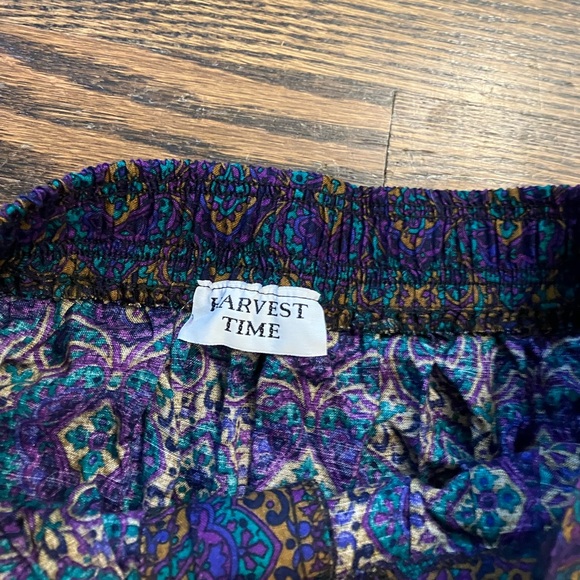 Vintage Harvest Time Purple and Jade Patterned Set - Picture 14 of 16